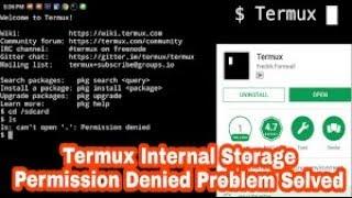 How To Solve Termux Storage Error? Permission Denied Solved!! Termux tutorial