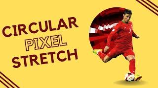 Circular Pixel stretch in Canva | Tutorial by DLC Ventures India