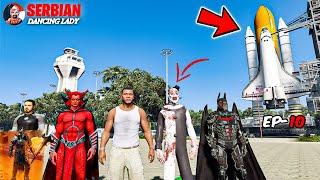 FRANKLIN HELLBAT DEVIL BOSS AND SERBIAN DANCING LADY GOING TO MULTIVERSE IN GTA 5 |SHINCHAN AND CHOP