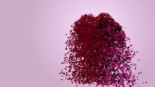 particles hearts - abstract valentine's day animation (  motion graphic , love )