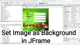 How to set background Image on JFrame in java Netbeans