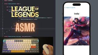 ASMR Programming - Coding League Of Legends Heroes App iOS - No Talking