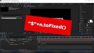 toFixed Method in After effects cc