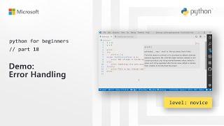 Demo: Error Handling | Python for Beginners [18 of 44]