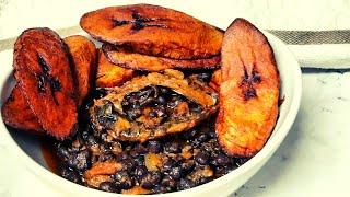 Perfect Stewed Black Beans And Dodo/#Cameroonian Street food