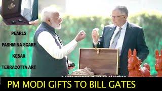 PM Modi gifts to Bill Gates - Pearls from Tamil Nadu, Pashmina Scarf, Kesar from Kashmir, Terracotta