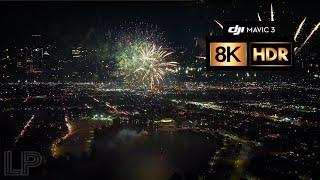 Cinematic Fireworks in 8K - DJI Mavic 3 HLG