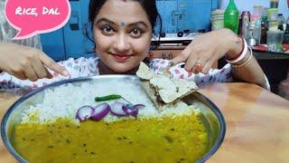 Dal Rice Etting Show। Mukbang Video। Bengali Etting। Me and maa kitchen।