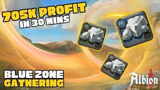 Safe Way to Make Millions of SIlver! | Blue Zone Gathering | Using Avalonian Tool! | Albion Online