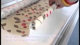 How to assemble the Senses® no-sew roller blind bottom bar | Eclipse Blinds