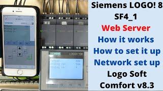 Siemens LOGO! 8 SF4_1, Web Server, how it works, how to set it up, network set up. English