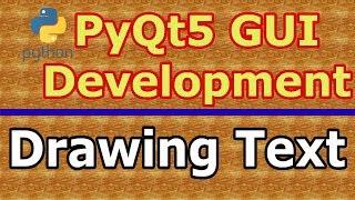 How To Draw Text In PyQt5 With QPainter Class