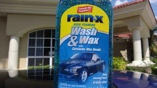 Rain X Wash and Wax with Carnuba Wax Beads Review and Test Results.