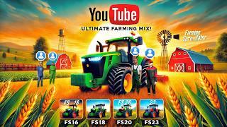 "From FS16 to FS23: The Ultimate Farming Simulator Gameplay Mix!"  #fs16 #fs18 #fs20        #fs23