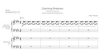 [Score] Ivan Trevino - Catching Shadows (2013) for marimba duo