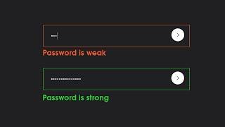 How To Show Password Strength Using HTML CSS And JavaScript on Website