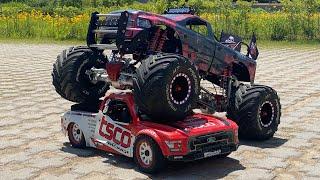 BIGGEST RC MONSTER Truck in the World (Primal RC - Raminator)