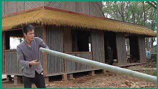 A man built a beautiful, cool 2-story bamboo house