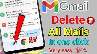 How To delete all mails in Gmail once || how to delete Gmail messages all at once click