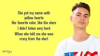 Ant Saunders - Yellow Hearts (Lyrics)  she put my name with yellow hearts 