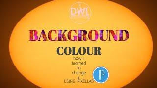 How to Change the Background Color, adding Shapes to it using Pixellab.