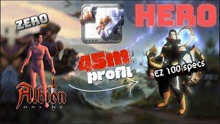 Zero to Hero 2024 | Battle Bracers 0 to 100 specs | Albion Online