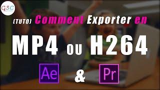 Comment EXPORTER (faire un Rendu ULTRA léger), avec Media Encoder  [TUTO]