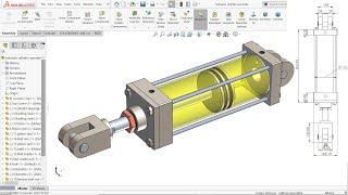 SolidWorks Tutorial Hydraulic Cylinder