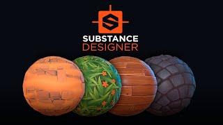 Stylized materials creation with Substance Designer (ENGLISH) course - tutorial
