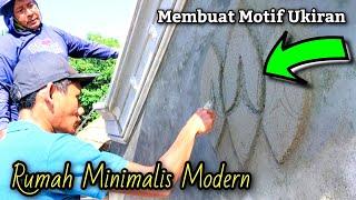 Membuat MOTIF Ukiran Profil dinding Rumah Minimalis Modern dari Semen