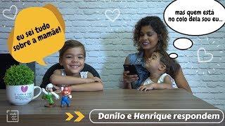 Danilo e Henrique respondem perguntas sobre a mamãe - CONTA PRA ELAS