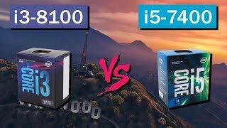 i3-8100 vs i5-7400 Test in GTA 5