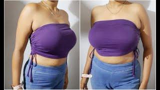 DIY Ruched Tube Top | Easy Side Ruched Top