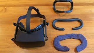VR Cover Facial Interface & Foam Replacement Set Oculus Rift Unboxing, Installation and Review