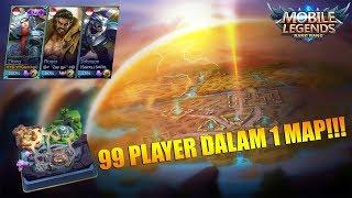 99 PLAYER DALAM 1 MAP? BISA!!! NEW SURVIVAL MODE MOBILE LEGENDS