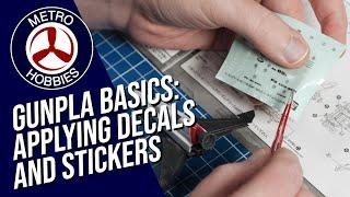 How to easily apply Bandai Gundam stickers and decals! | Bandai Gunpla Basics