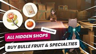 4.0 HIDDEN SHOPS  Where to buy recipes, specialties & more  Genshin Impact