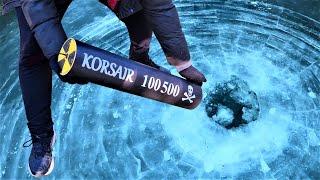 КОРСАР 100500 в Вонючем Озере | Взрываем Лёд МЕГА Петардой