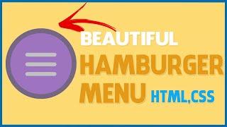 Hamburger Menu With Open/Close Icon Toggle Using HTML, CSS | Code Learning Studio