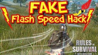 HAHA! Troll Fake Speed Hack Rules of Survival Game Play Just Speeding through