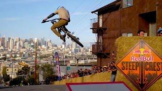 Bike Racing Down Steep San Francisco Streets - Red Bull Steep Crest 2014