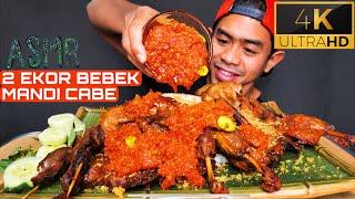 ASMR MUKBANG 2 EKOR BEBEK UTUH SIRAM CABE!!