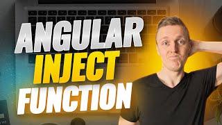 Angular Inject Function - Better Than Constructor