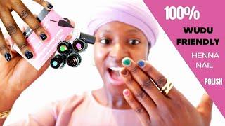 100% HALAL WUDU (ABLUTION) FRIENDLY HENNA NAIL POLISH! | PLANT BASED