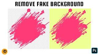 Remove Fake PNG Background In One Minute | Adobe Photoshop Tutorial 2024