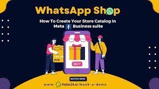 WhatsApp Shop - Create Your Store Catalog in Meta (Facebook) Business suite