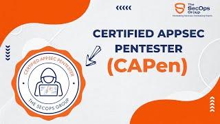 Certified Appsec Pentester | CAPen certificate | The SecOps Group