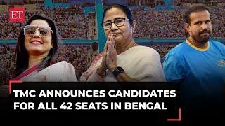 LS Elections 2024: TMC announces 42 candidates' list; Yusuf Pathan, Mahua Moitra among key nominees