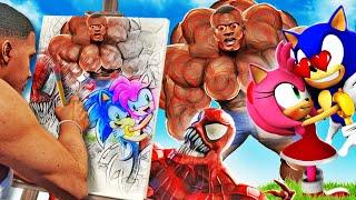 Do NOT Draw EVERYTHING In GTA 5 (Sonic, Buff Franklin)