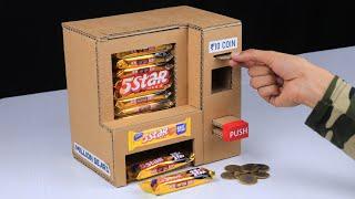 How to Make A Chocolate Vending Machine From Cardboard Without DC Motor